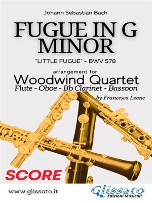 cover image of (Score) Little Fugue--Woodwind Quartet